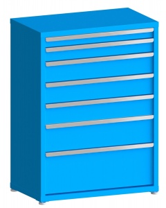 100# Capacity Drawer Cabinet, 3",4",6",6",6",8",12" drawers, 49" H x 36" W x 21" D