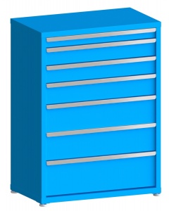 100# Capacity Drawer Cabinet, 3",5",5",6",8",8",10" drawers, 49" H x 36" W x 21" D