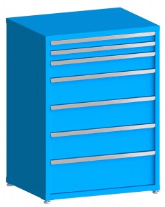 100# Capacity Drawer Cabinet, 3",3",5",8",8",8",10" drawers, 49" H x 36" W x 28" D