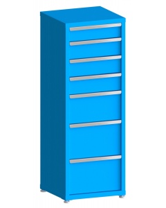 200# Capacity Drawer Cabinet, 5",6",6",6",10",12",12" drawers, 61" H x 22" W x 21" D