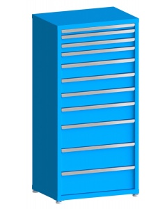 100# Capacity Drawer Cabinet, 2",3",3",4",5",5",5",6",8",8",8" drawers, 61" H x 30" W x 21" D