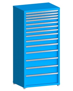 100# Capacity Drawer Cabinet, 2",2",2",3",3",3",3",4",4",5",6",6",6",8" drawers, 61" H x 30" W x 21" D