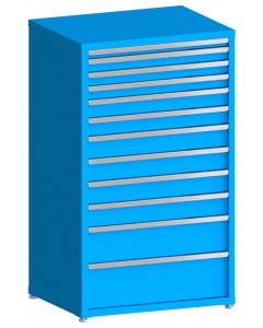 100# Capacity Drawer Cabinet, 2",3",3",3",4",4",5",5",5",5",8",10" drawers, 61" H x 36" W x 28" D